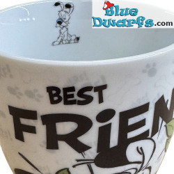 Bester Freund - Hund Idefix mit Lorbeerkranz - Asterix und Obelix - Konitz Tasse - 400 m