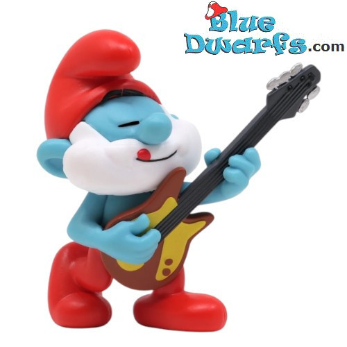 VORBESTELLUNG: Papa Schlumpf mit einer Gitarre – Schlümpfe-Figur – Plastoy – 2026 – 5,5 cm