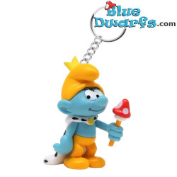 PRE-ORDINE: Puffo Re – Portachiavi dei Puffi – Figura Plastoy – 2026 – 5,5 cm