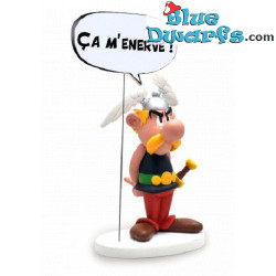 Set di 6 statuette in resina di Asterix & Obelix con fumetti – Lingua francese – Plastoy – 15 cm