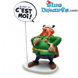 6er-Set Asterix & Obelix Resin-Figuren mit Sprechblasen – Französische Sprache – Plastoy – 15 cm