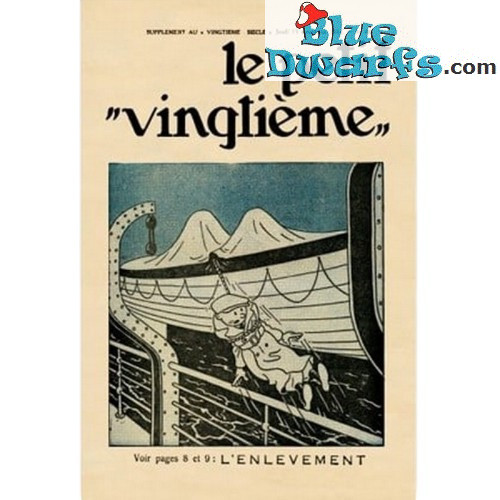 Le Petit Vingtième - Le Lotus bleu N° 46 - Affiche Tintin - Tintinimaginatio - 40 x 60 cm