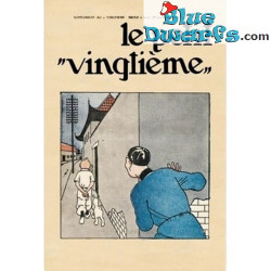 Le Petit Vingtième - De Blauwe Lotus Nr. 39 - Kuifje Poster - Tintinimaginatio - 60 x 40 cm