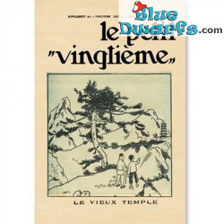 Le Petit Vingtième - De Blauwe Lotus Nr. 27 - Kuifje Poster - Tintinimaginatio - 60 x 40 cm