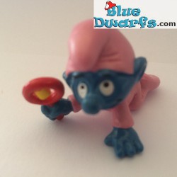 20202: Babysmurf with pink rattle