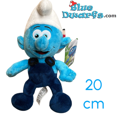 Knutselsmurf - Smurfen knuffel - 20 cm
