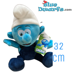 Knutselsmurf - Smurfen knuffel - 32 cm