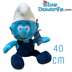 Puffo Meccanico - Puffi Peluche - 40 cm
