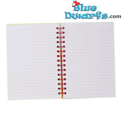 Cuaderno A5 de silicona Snoopy y Woodstock con colgante - Merchandising de Snoopy - Peanuts - 80 páginas