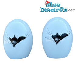 Salière et poivrière Dubout – Gros Dodo – Sieste de chat – Chat Dubout – Parastone – 8 cm