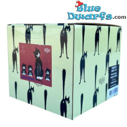 Portacandela triangolare Dubout – Gatti in fila – Gatto Dubout – Parastone – 6 cm