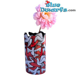 Birds in Symmetry Ceramic Vase - Maurits Cornelis Escher - Vases Collection - Parastone - 20 x 10 cm