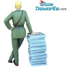 Blake and Mortimer and their stack of albums - Blake & Mortimer - Resin figurine - Plastoy - 25 cm