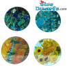 4 Coasters featuring famous Vincent van Gogh Paintings – Vincent van Gogh Collection - Parastone – 10 cm
