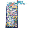 Hoja de Pegatinas de Los Pitufos - Merchandising de Los Pitufos - 10 x 24 cm