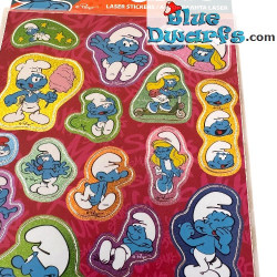Die Schlümpfe Stickerbogen - Die Schlümpfe Merchandise - 10 x 24 cm