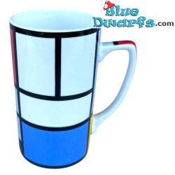 Tazzina da espresso – Composizione con grande piano rosso – Piet Mondrian – Parastone – 11 cm