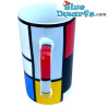 Espressobecher – Komposition mit großer roter Fläche – Piet Mondrian – Parastone – 11 cm