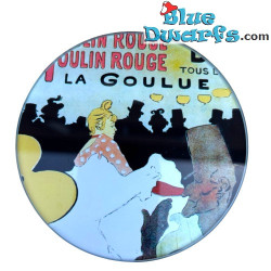 Four coasters featuring Toulouse Lautrec Famous Posters - Toulouse Lautrec Collection - Parastone - 10 cm