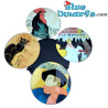 Four coasters featuring Toulouse Lautrec Famous Posters - Toulouse Lautrec Collection - Parastone - 10 cm