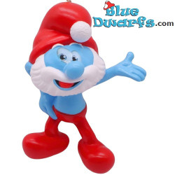 Papa Smurf with one open arm – The Smurfs Christmas 3D Tree Ornament – Polyresin – 8,5 x 6 cm