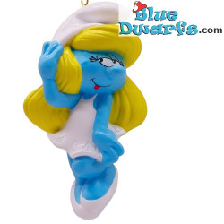 Smurfin in een speelse pose – De Smurfen 3D Kerstboomhanger – Kunsthars – 8,5 x 6 cm