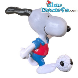 Snoopy Voetbalspeler - Snoopy Peanuts figuurtje - Schleich - +/- 6 cm