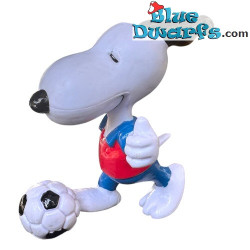 Snoopy Jugador de Fútbol - Figura Snoopy Peanuts - Schleich - +/- 6 cm