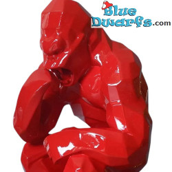 Kong in der Pose des Denkers – Statue aus der Richard Orlinski Kollektion – Parastone – 23 cm