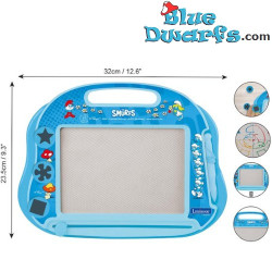 Tablette Magnétique Multicolore de Dessin Les Schtroumpfs avec Accessoires – Lexibook – A5 – 33 x 26 cm