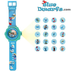 Reloj digital con proyector de Los Pitufos – Proyecta 20 imágenes – Lexibook – 30 x 11 cm