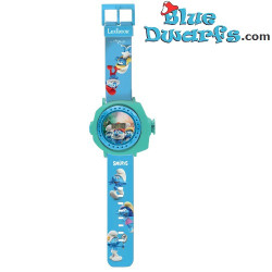 Reloj digital con proyector de Los Pitufos – Proyecta 20 imágenes – Lexibook – 30 x 11 cm