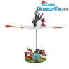 Ooievaar vliegend boven het Smurfendorp - De Smurfen verzamelbeeldje - Pixi - 2026 - 11 cm