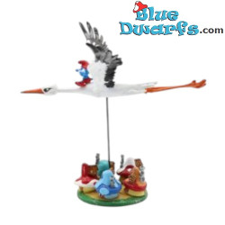Storch über dem Schlumpfdorf - Die Schlümpfe Sammlerfigur - Pixi - 2026 - 11 cm