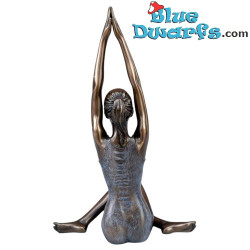 Frau in Yoga-Position Surya Namaskar – Sonnengruß – Body Talk Yoga - Bronze-Kunstkollektion - Parastone