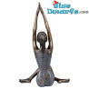 Donna in posizione yoga Surya Namaskar – Saluto al Sole – Body Talk Yoga - Collezione d’Arte in Bronzo - Parastone