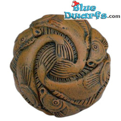 Esfera con peces - Estatua de la colección Maurits Cornelis Escher - Pocket Art - Parastone - 6 cm