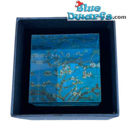 Presse-papiers cubique Floraison de Van Gogh – Vincent van Gogh – Collection QB-Art – Parastone – 6 cm
