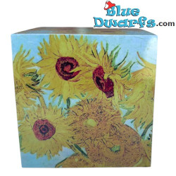 Van Gogh´s Sunflowers Cubic Paper Weight - Vincent van Gogh - QB-Art Collection - Parastone - 6 cm