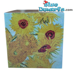 Pisapapeles cúbico Girasoles de Van Gogh - Vincent van Gogh - Colección QB-Art - Parastone - 6 cm