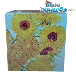 Pisapapeles cúbico Girasoles de Van Gogh - Vincent van Gogh - Colección QB-Art - Parastone - 6 cm