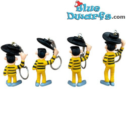 De Daltons - Sleutelhanger set - Lucky Luke -  Schleich -  8cm