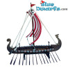 Viking Long Ship - Bronze Viking Collection Statue-  Parastone - 15.5 x 17.5 cm