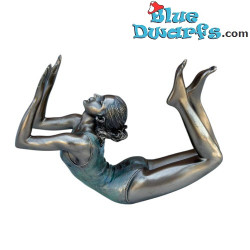 Frau in der Yoga-Position Vrischikasana – Body Talk Yoga - Bronze-Kunstkollektion - Parastone - 14 cm