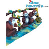 Tre scimmiette sagge – Statuetta della collezione di arte giapponese – Parastone – 10 x 25 cm