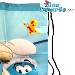 Zaino con Puffetta e Puffo Senza Nome – Merchandising del Film dei Puffi – 35x45 cm