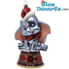 Glänzender Dumbo mit Weihnachtsmütze – Disney Weihnachtsbaumschmuck aus Glas – 15 cm
