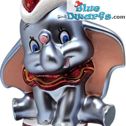 Dumbo Brillante con Gorro de Navidad – Adorno Navideño de Cristal Disney para el Árbol – 15 cm