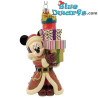 Micky mit einem Stapel Geschenke – Micky & Freunde – Disney Weihnachtsbaumschmuck aus Glas – 18 x 9,5 cm