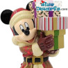 Mickey with a Pile of Presents – Mickey & Friends – Disney Christmas Glass Tree Ornament – 18 x 9,5 cm